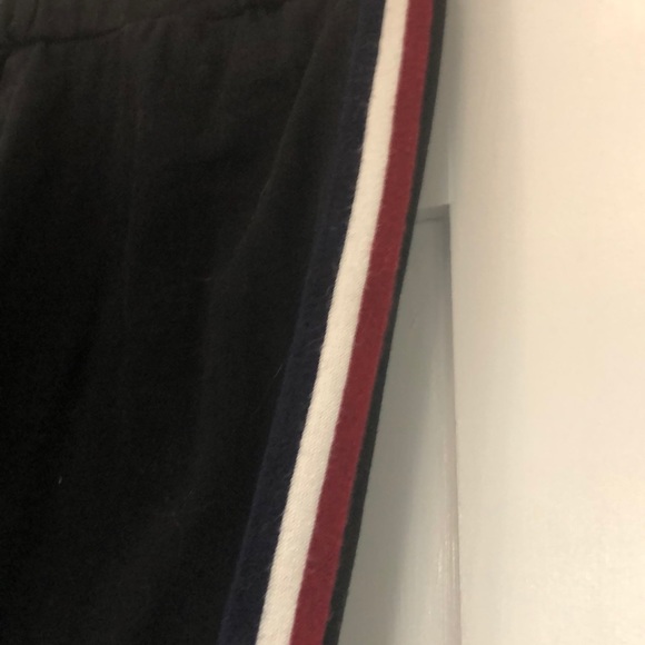 Black leggings with a red, white, and blue stripe - Picture 3 of 3
